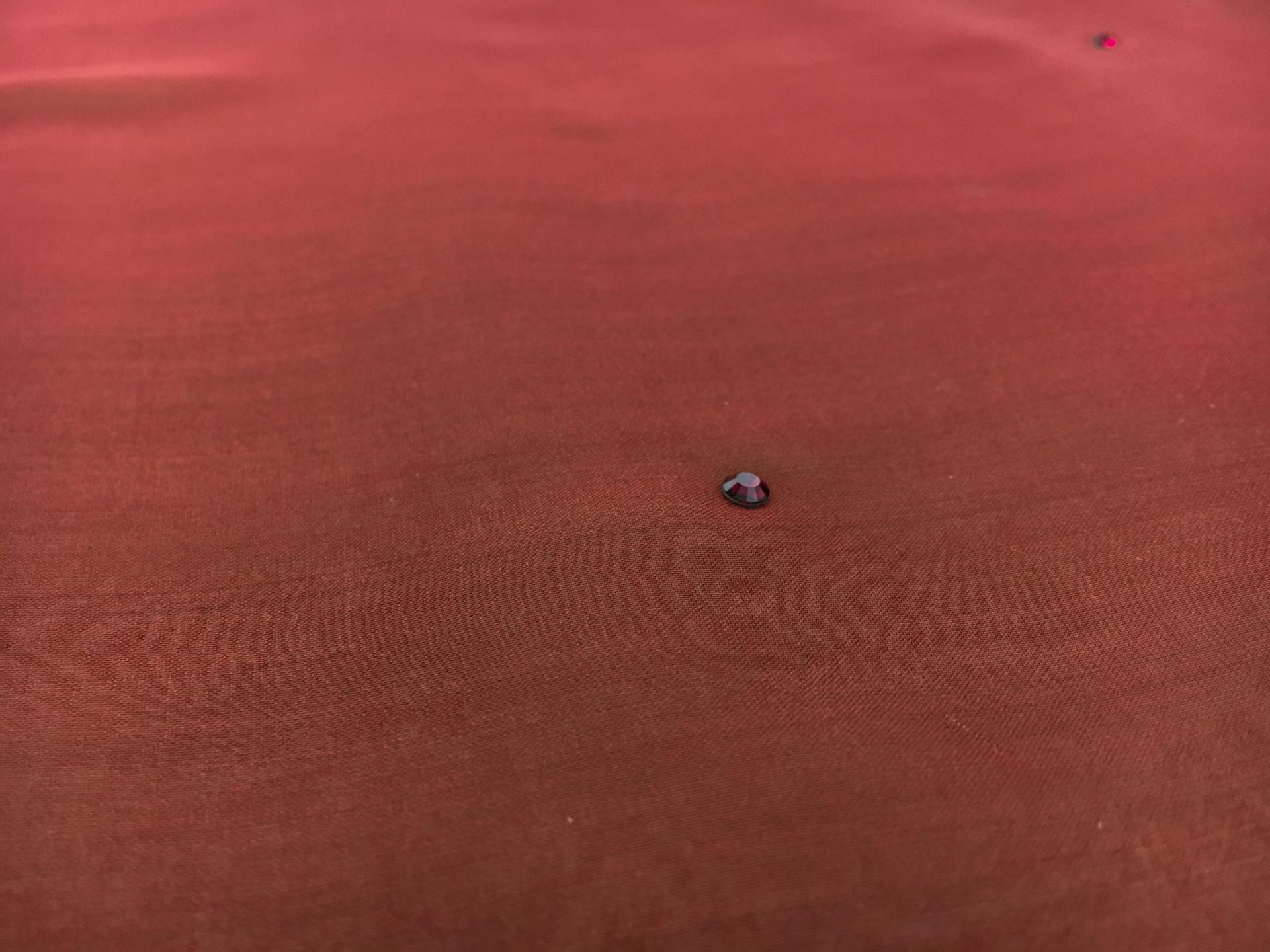 Swarovski Crystals on Silk Chiffon0