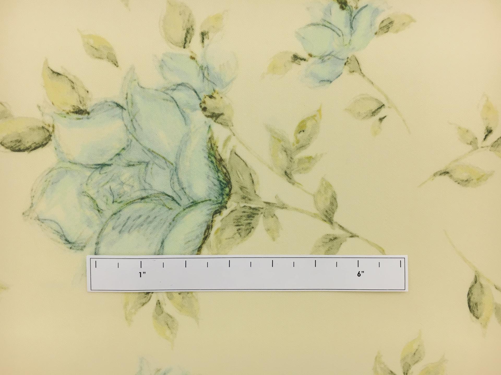 Printed Heavy Silk and Wool with Lightly Sketched Florals1