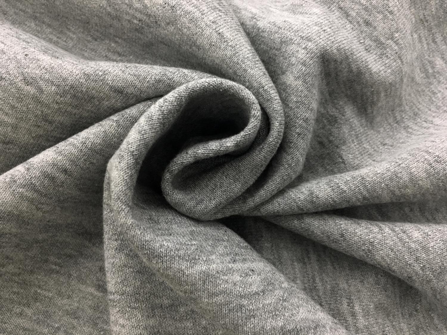 Japanese Cotton French Terry in Heather Grey1