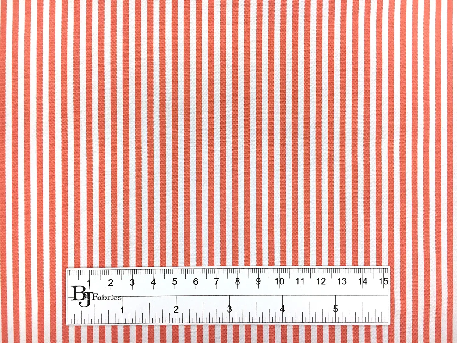 Pima Cotton Shirting Stripe in Orange3