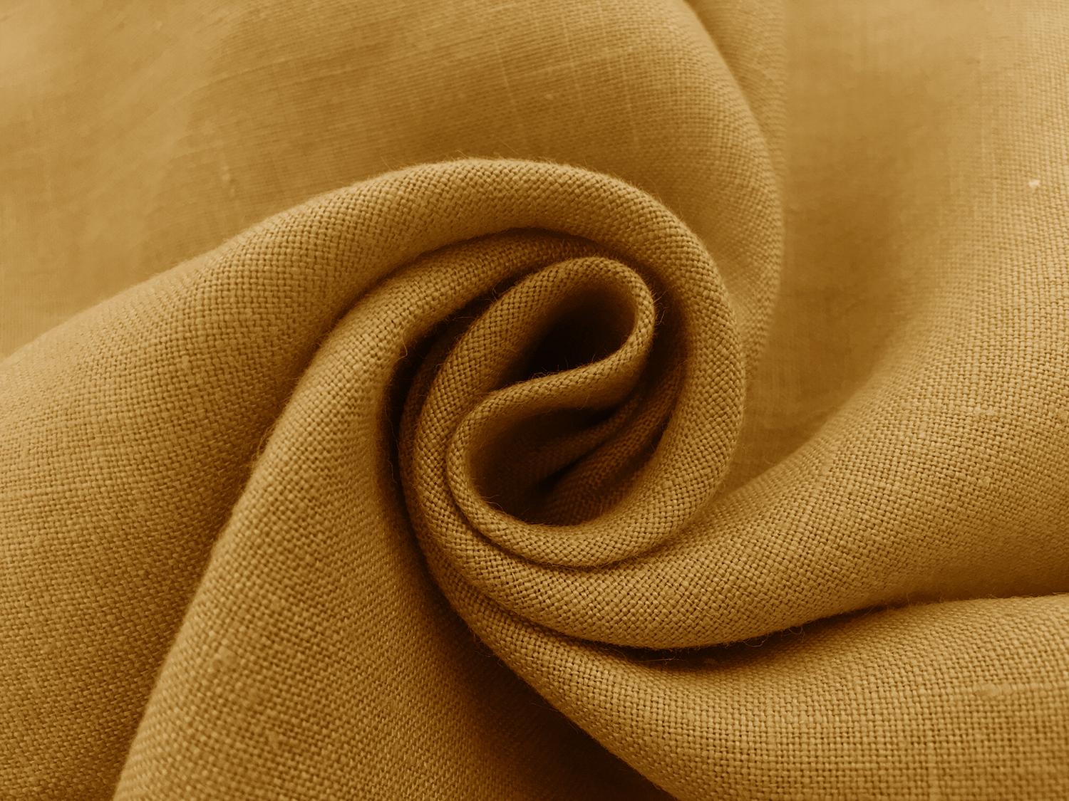 Belgian Sanforized Linen in Mustard1