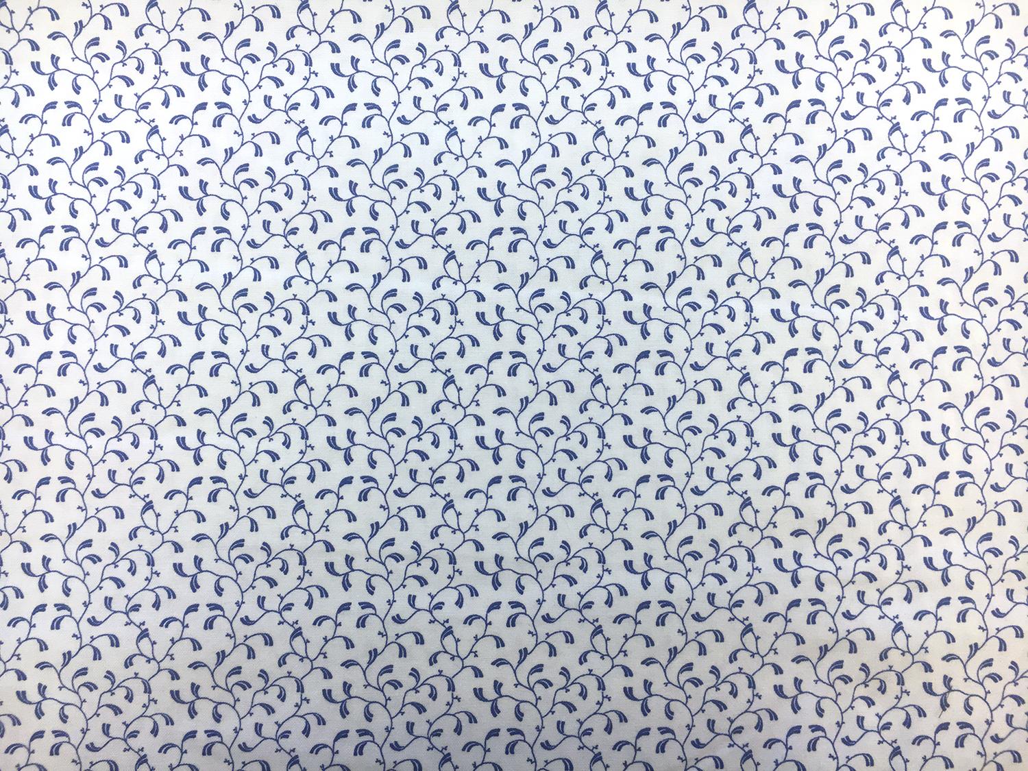 Cotton Broadcloth Decorative Vines Print0