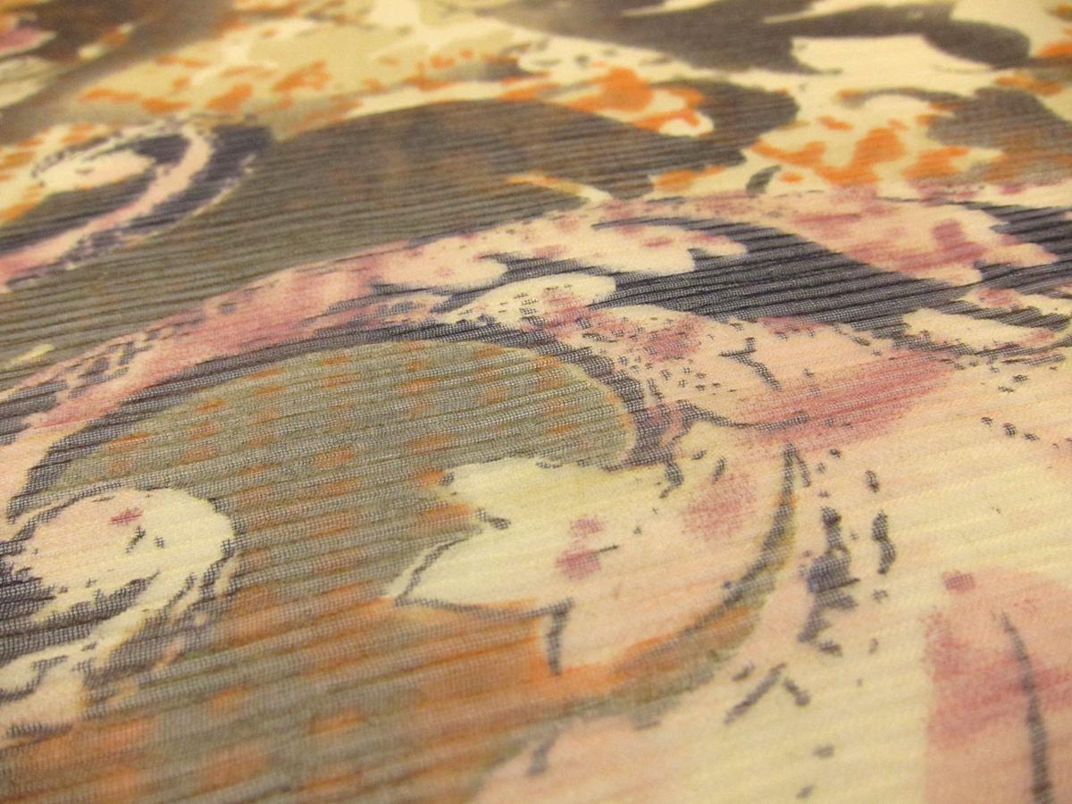 Printed Crinkle Silk Chiffon1