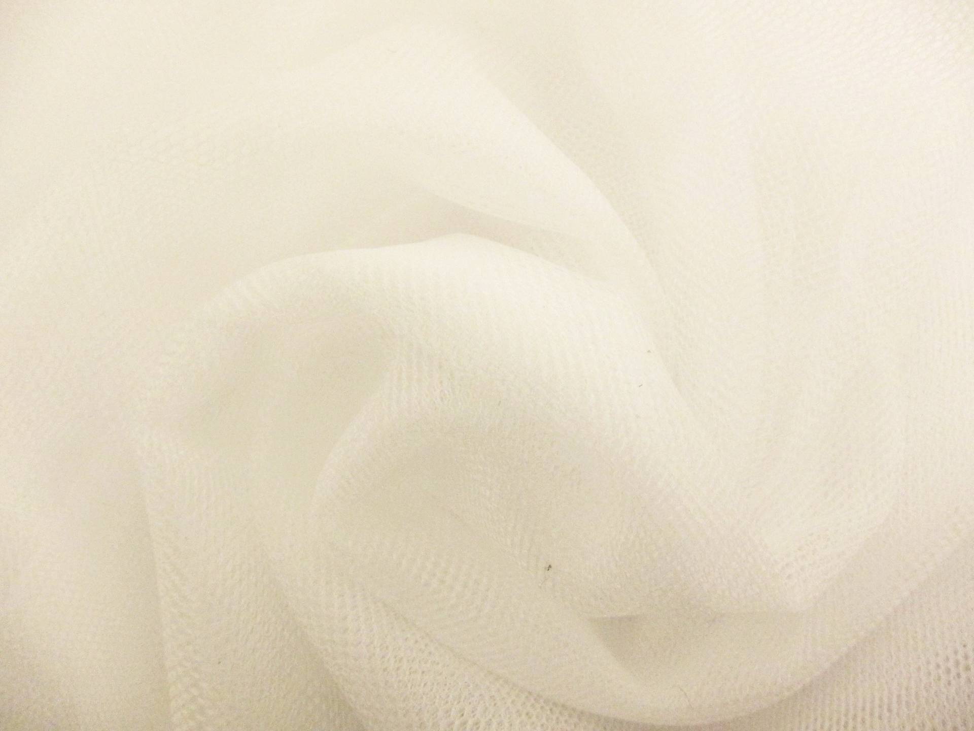 Italian Nylon Tulle in Bianco0