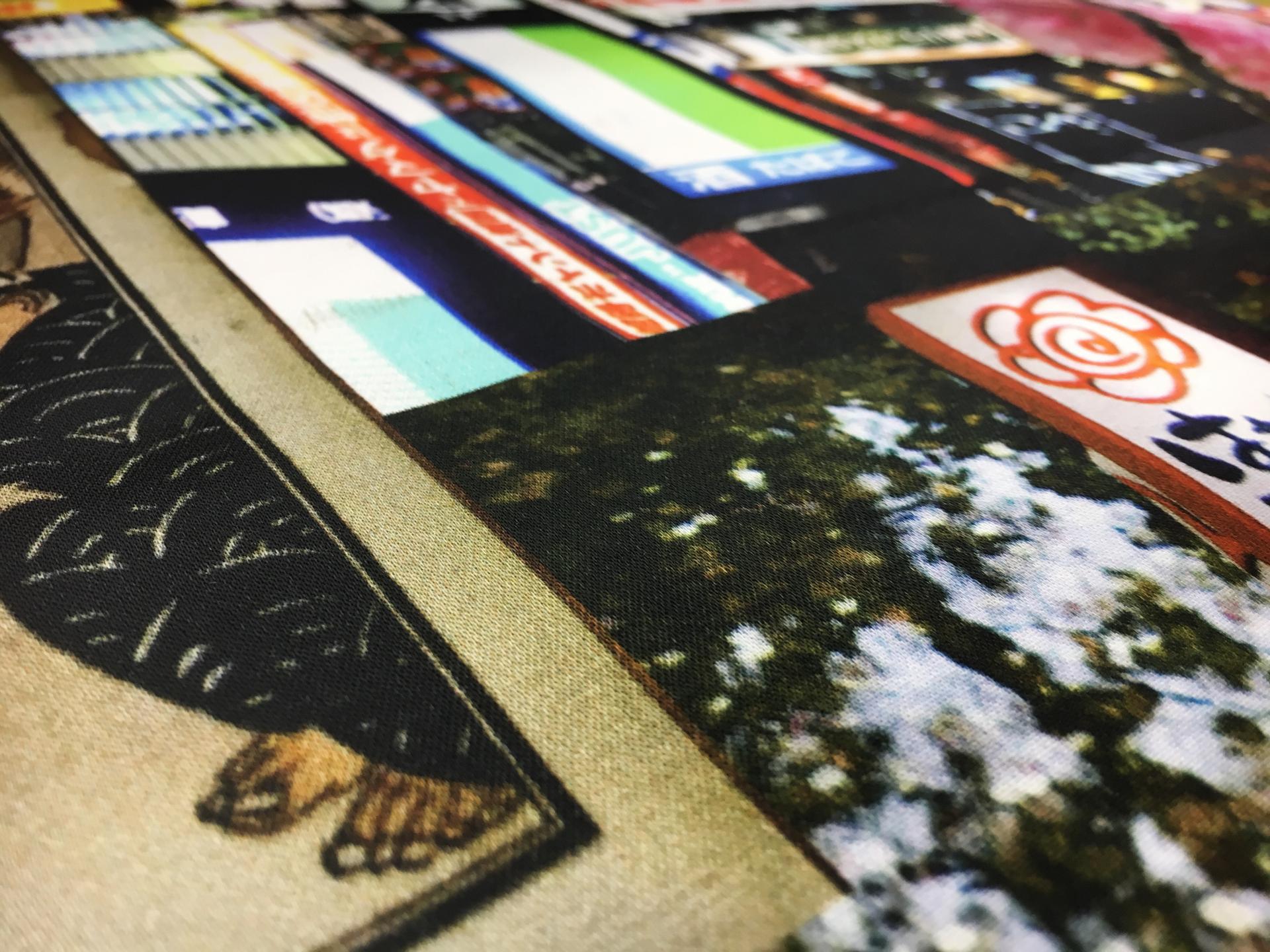 Libertine Printed Cotton and Rayon Sateen with a Tokyo Scene Collage2