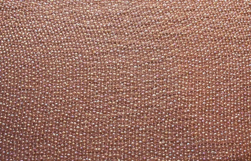 Sequins on Silk Chiffon0