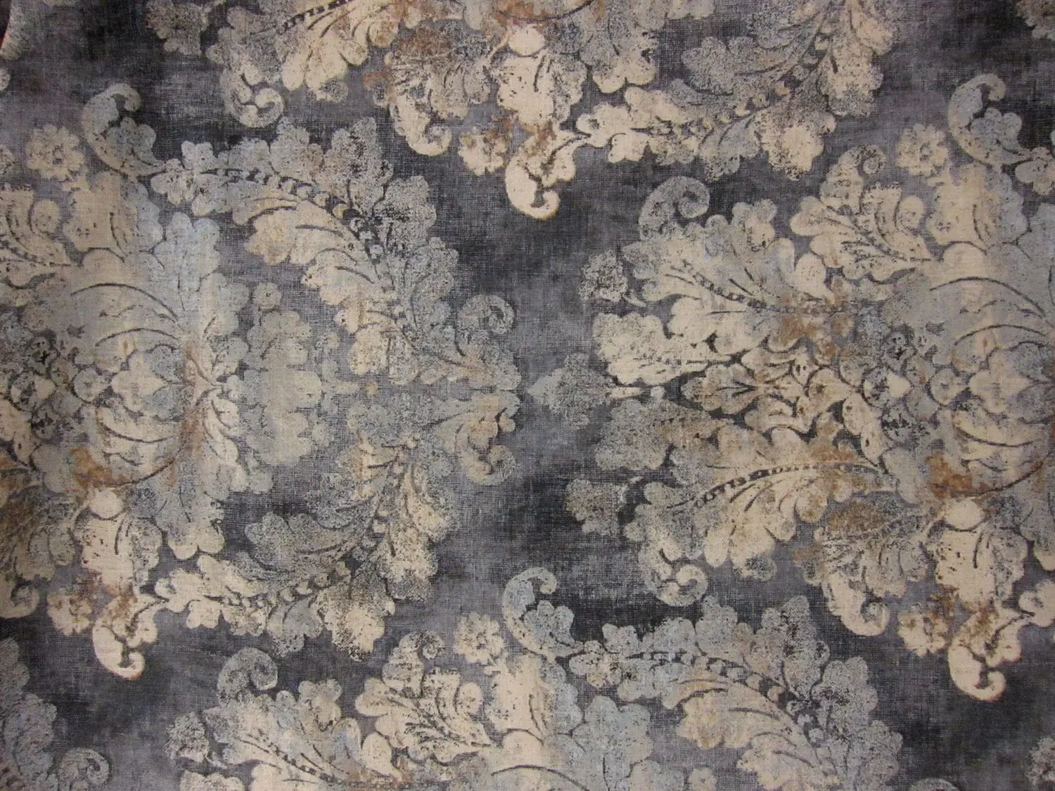 Linen Blend Upholstery Decorative Degrade Print 0