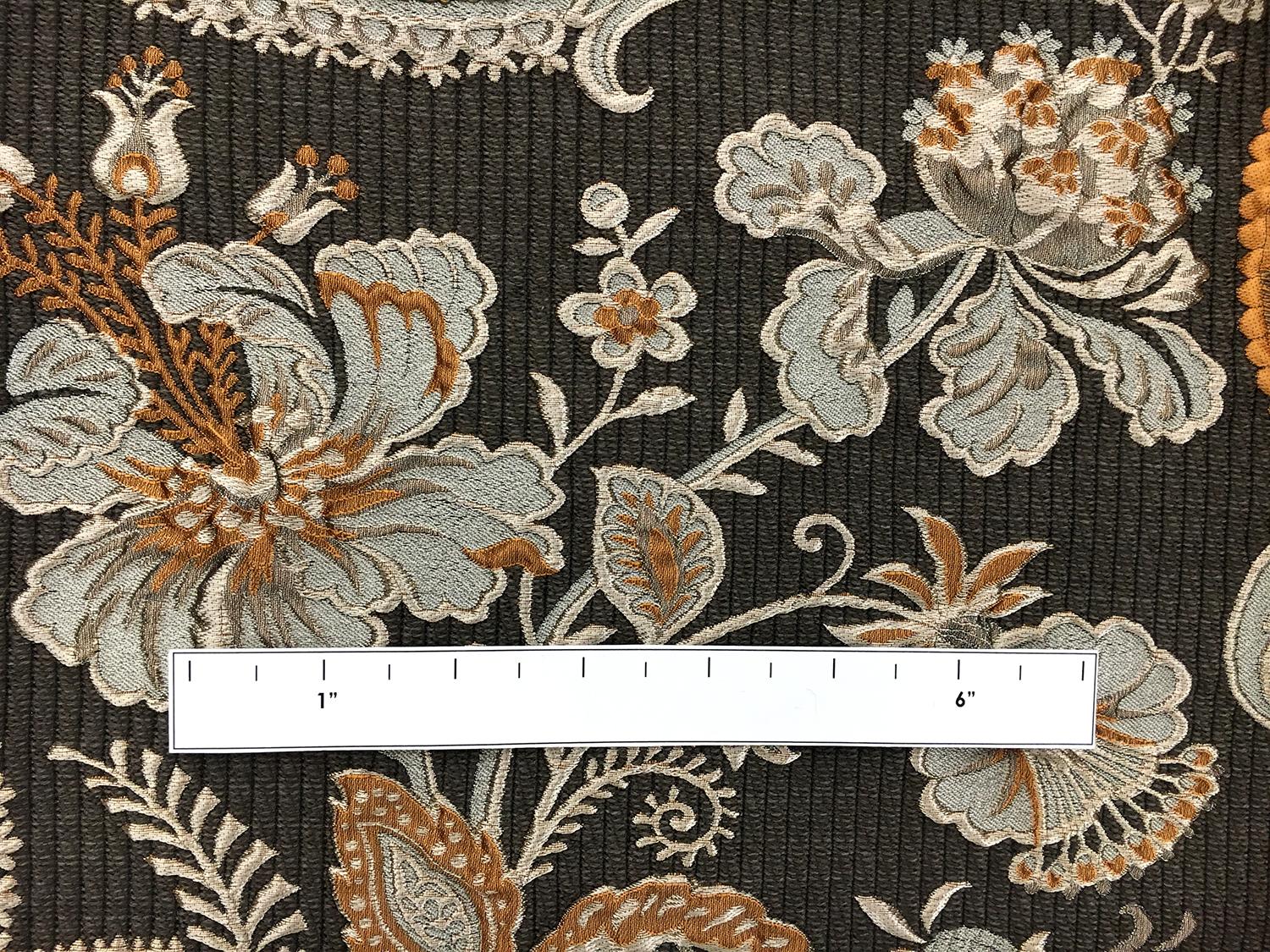 Cloqué Brocade with Large Swirls and Florals1