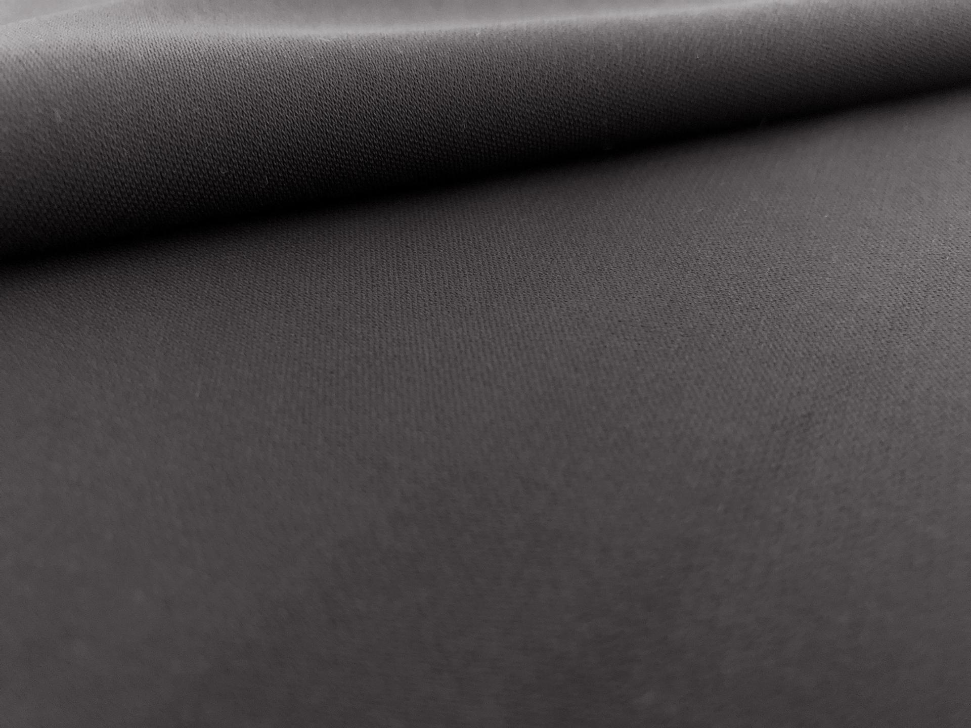 Polyester and Spandex Stretch Crepe in Charcoal2