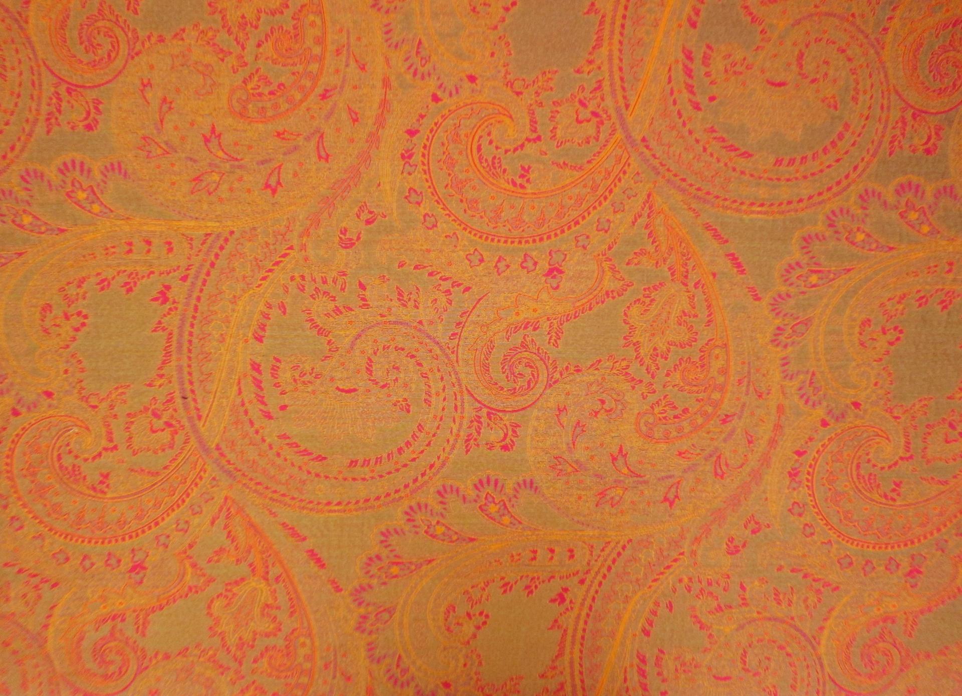 Silk and Cotton Blend Brocade0