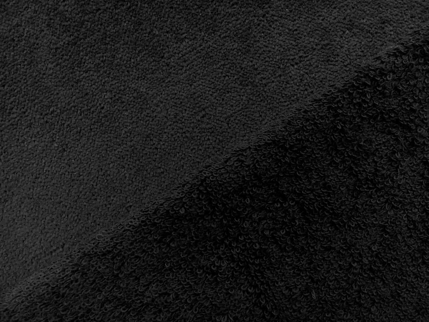 Cotton Terry Velour in Black