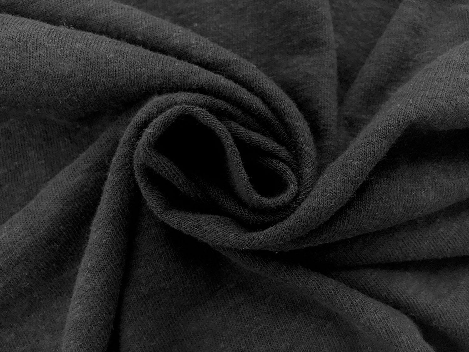 Hemp and Organic Cotton Jersey in Off Black1