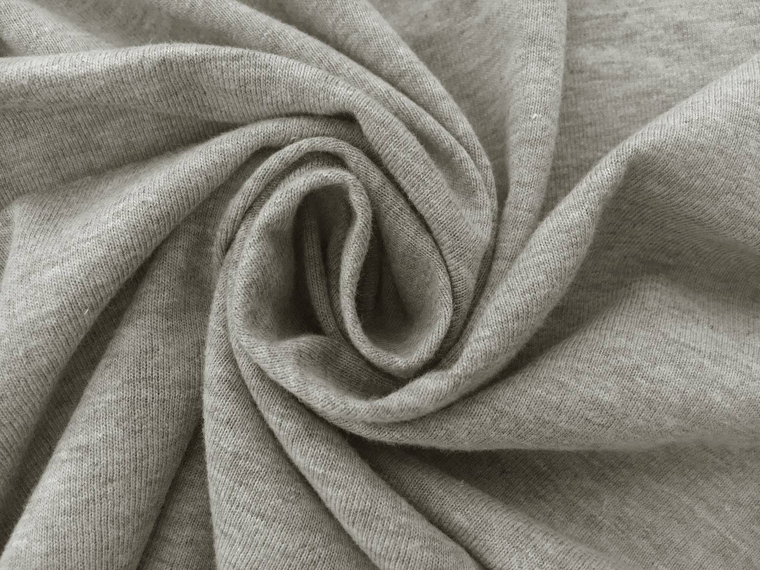 Hemp and Organic Cotton Jersey in Heather Grey1