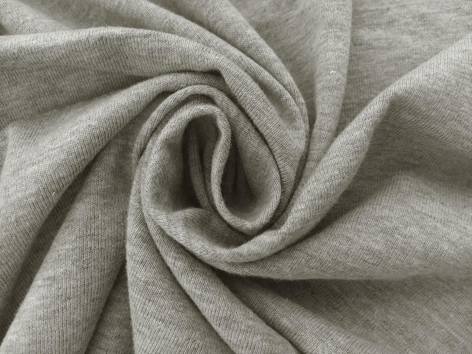 Hemp and Organic Cotton Jersey in Heather Grey1