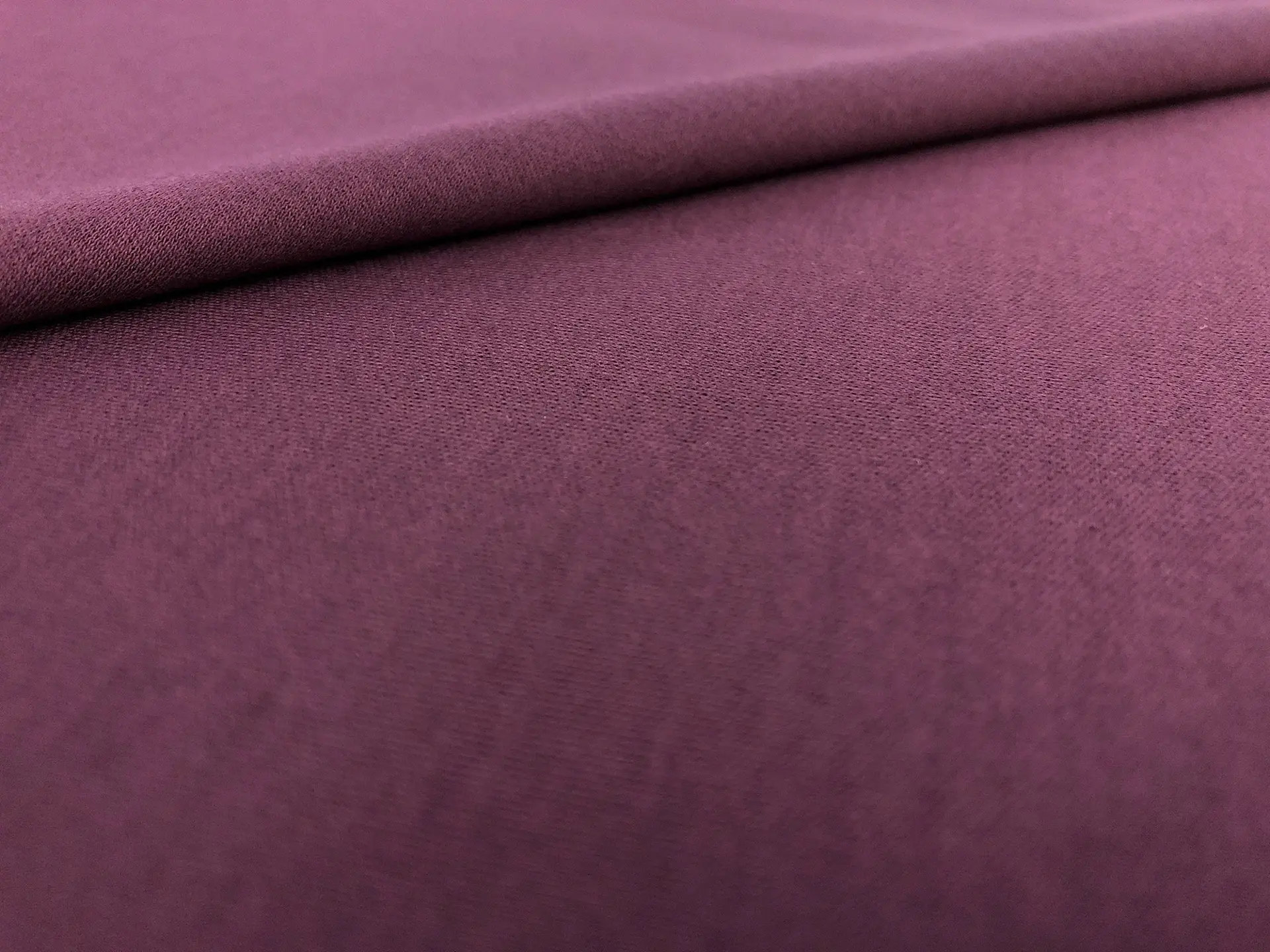 Extrafine Cotton Interlock Knit in Aubergine0
