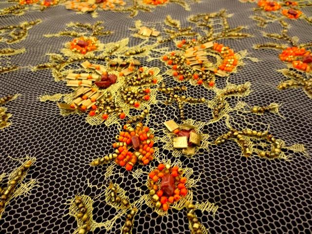 Beaded Metallic Chantilly Lace2