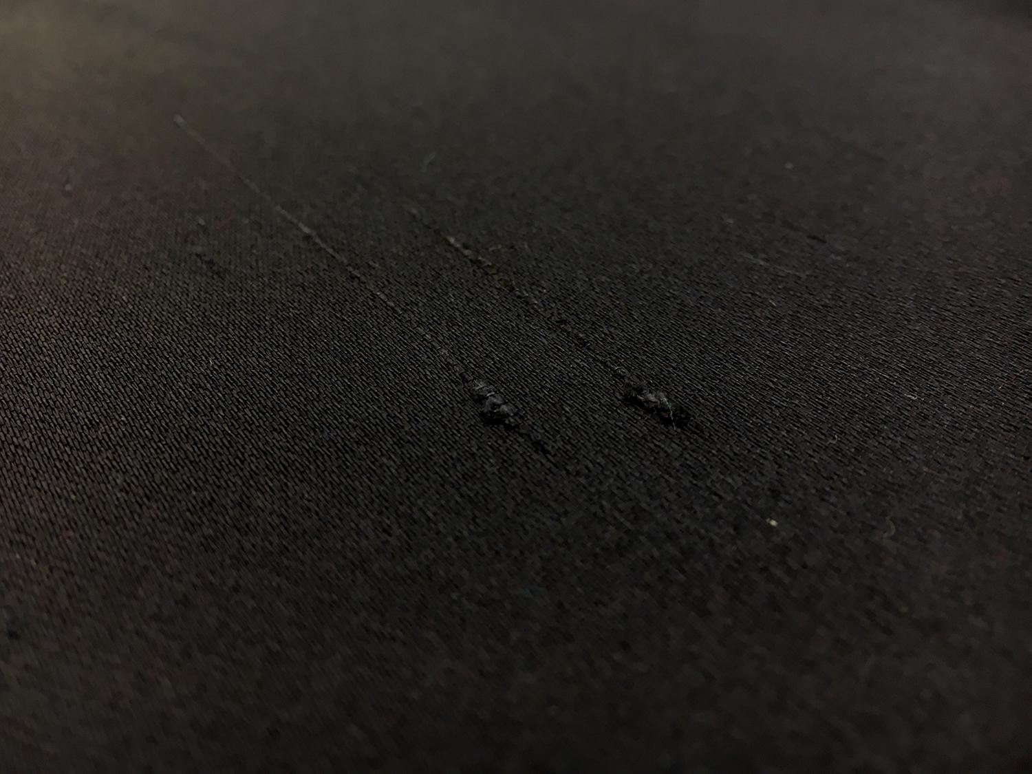 Novelty Couture Silk Gazar Shantung in Black