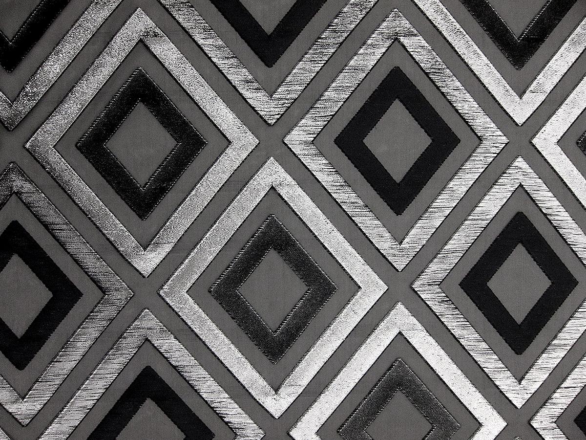 Silk Blend Metallic Fil Coupé Organza0