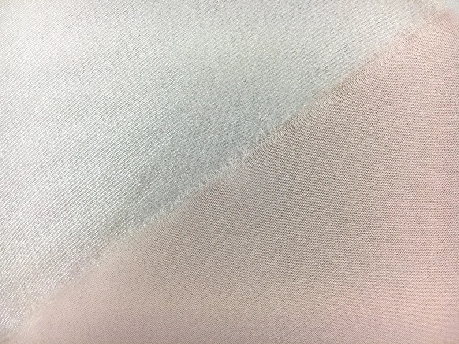 Microfiber Silver Metallic Chiffon in Pale Pink2