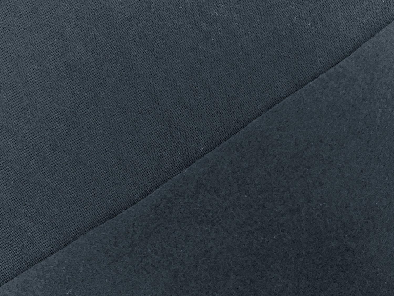 Japanese Cotton Sweatshirt Fleece in Cadet