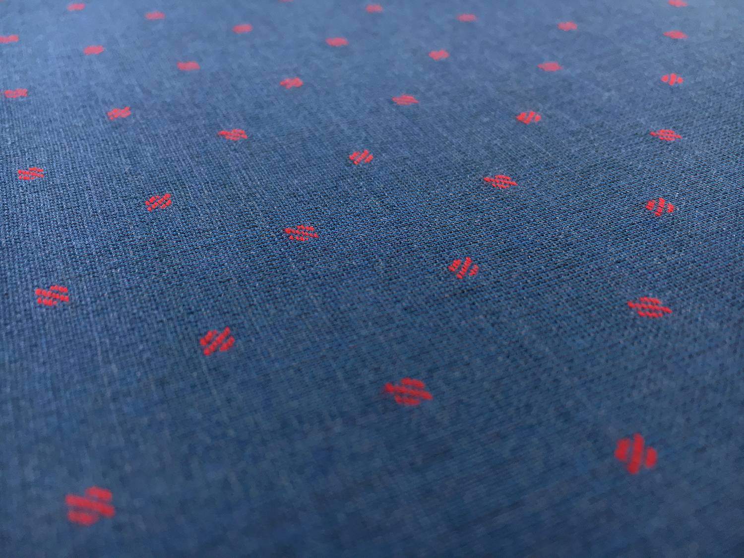 Novelty Cotton Shirting with Dots Repeat2