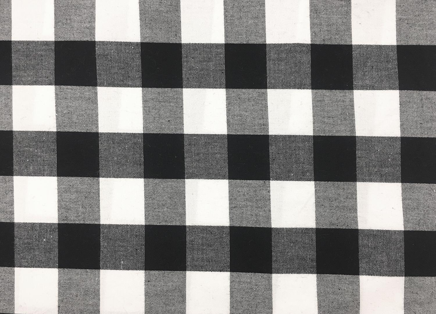Carolina Cotton 1” Gingham in Black
