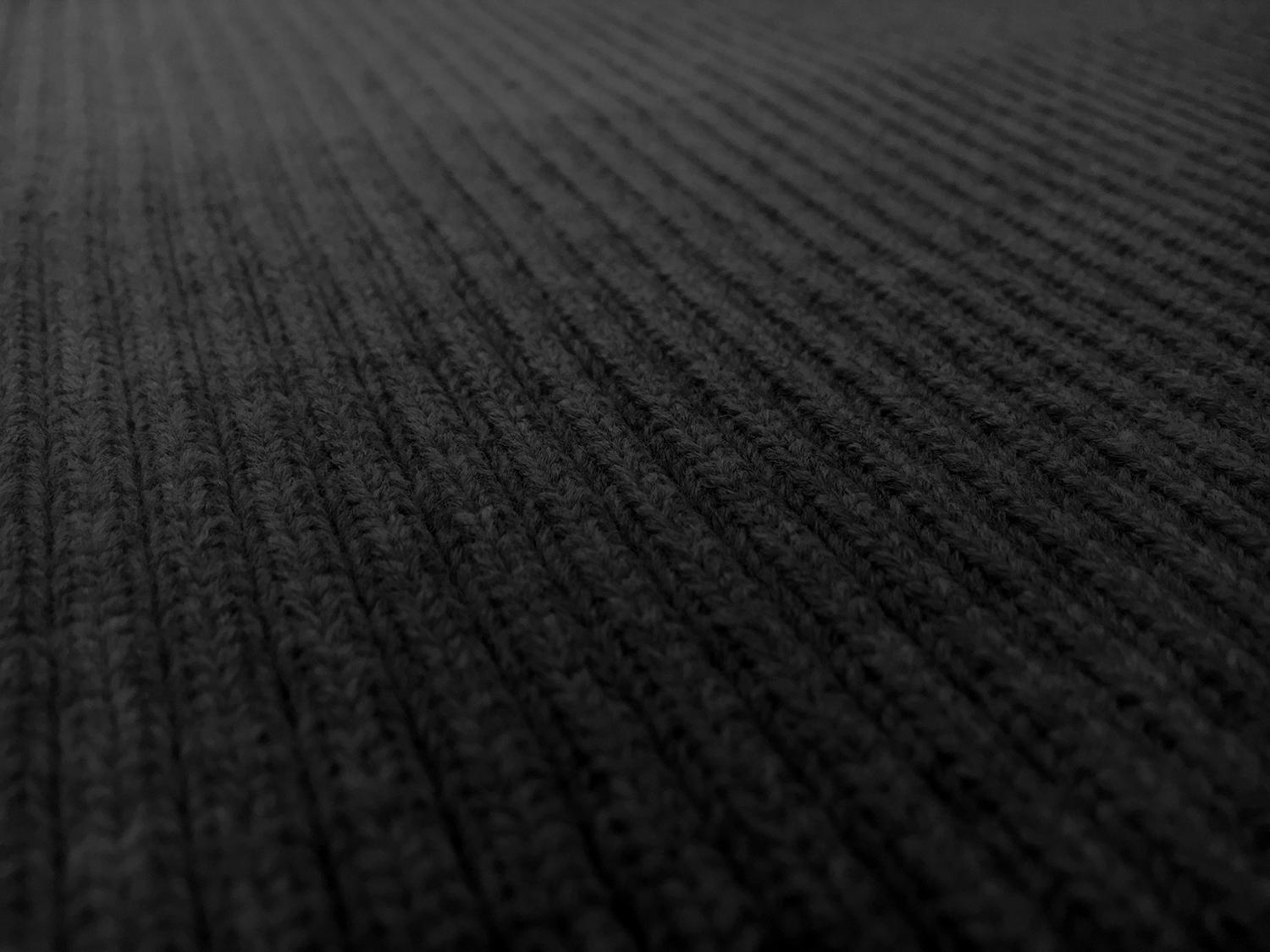 Made In The USA Acrylic Rib Knit in Black1