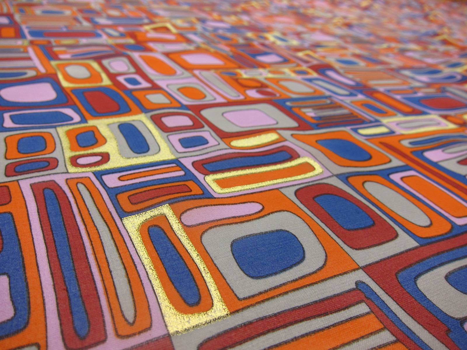 Metallic Printed Silk Chiffon2