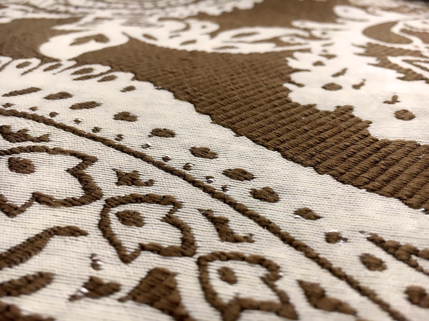 Extra Wide Doubleface Jacquard Large Paisley Pattern4