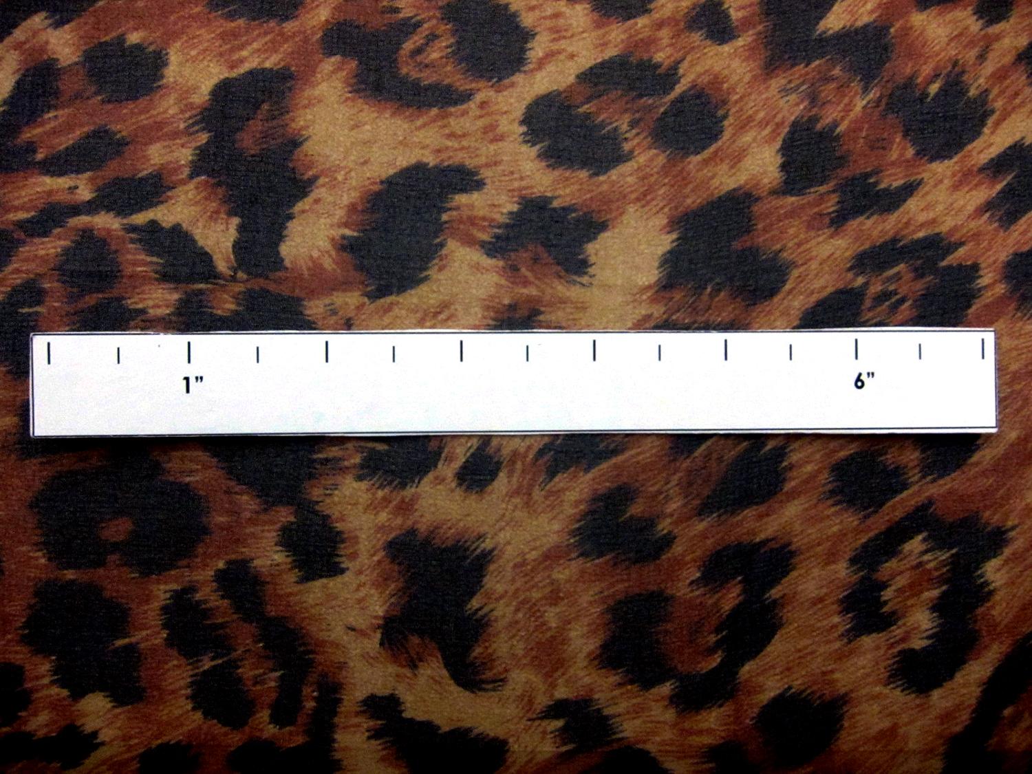 Silk Chiffon in Leopard Print1