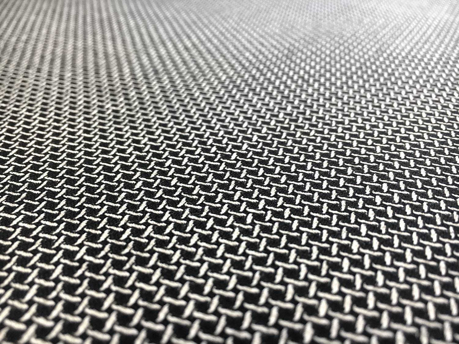 Italian Stretch Wool Novelty Suiting in Black and White3