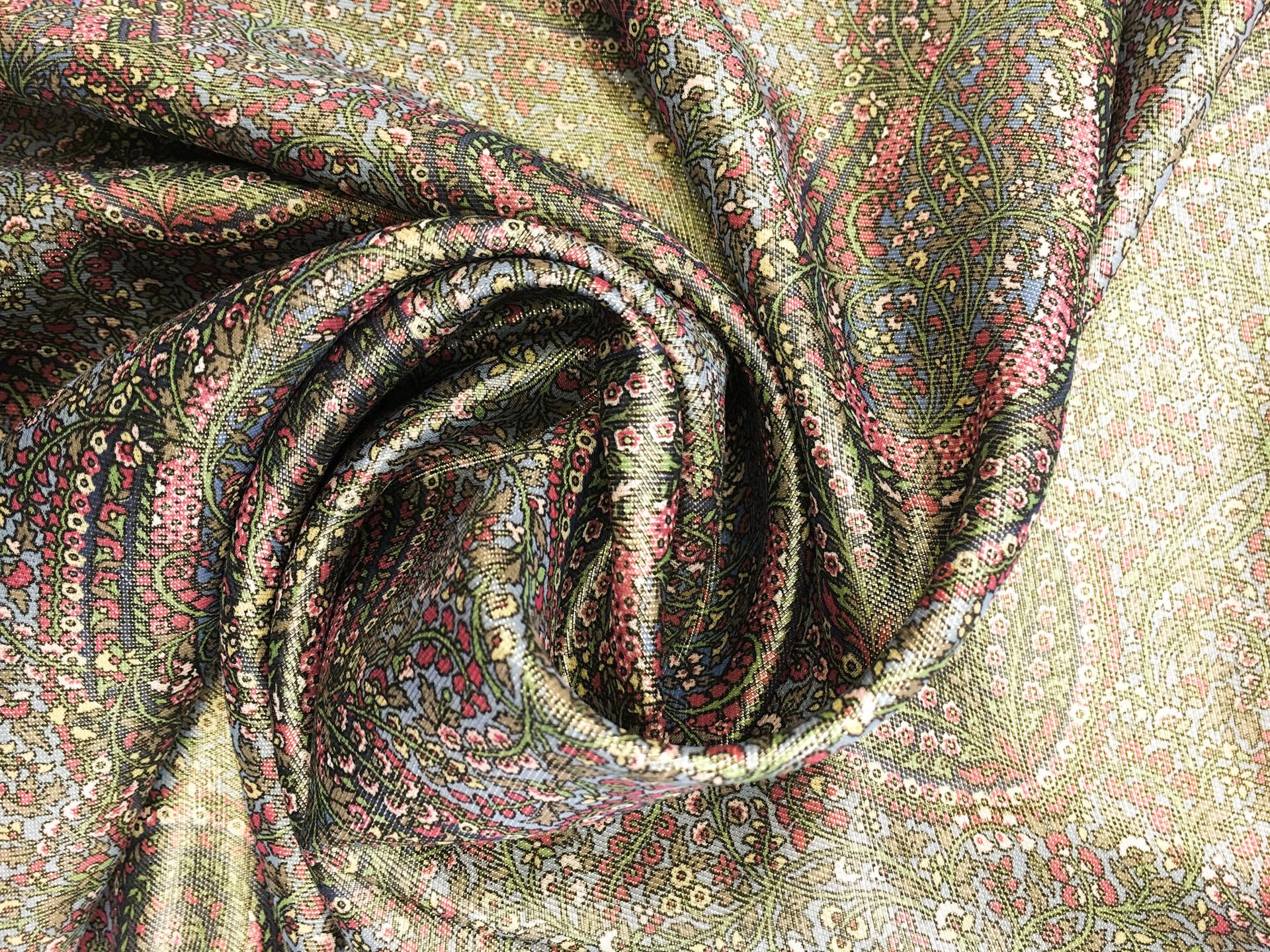 Metallic Printed Silk Chiffon3