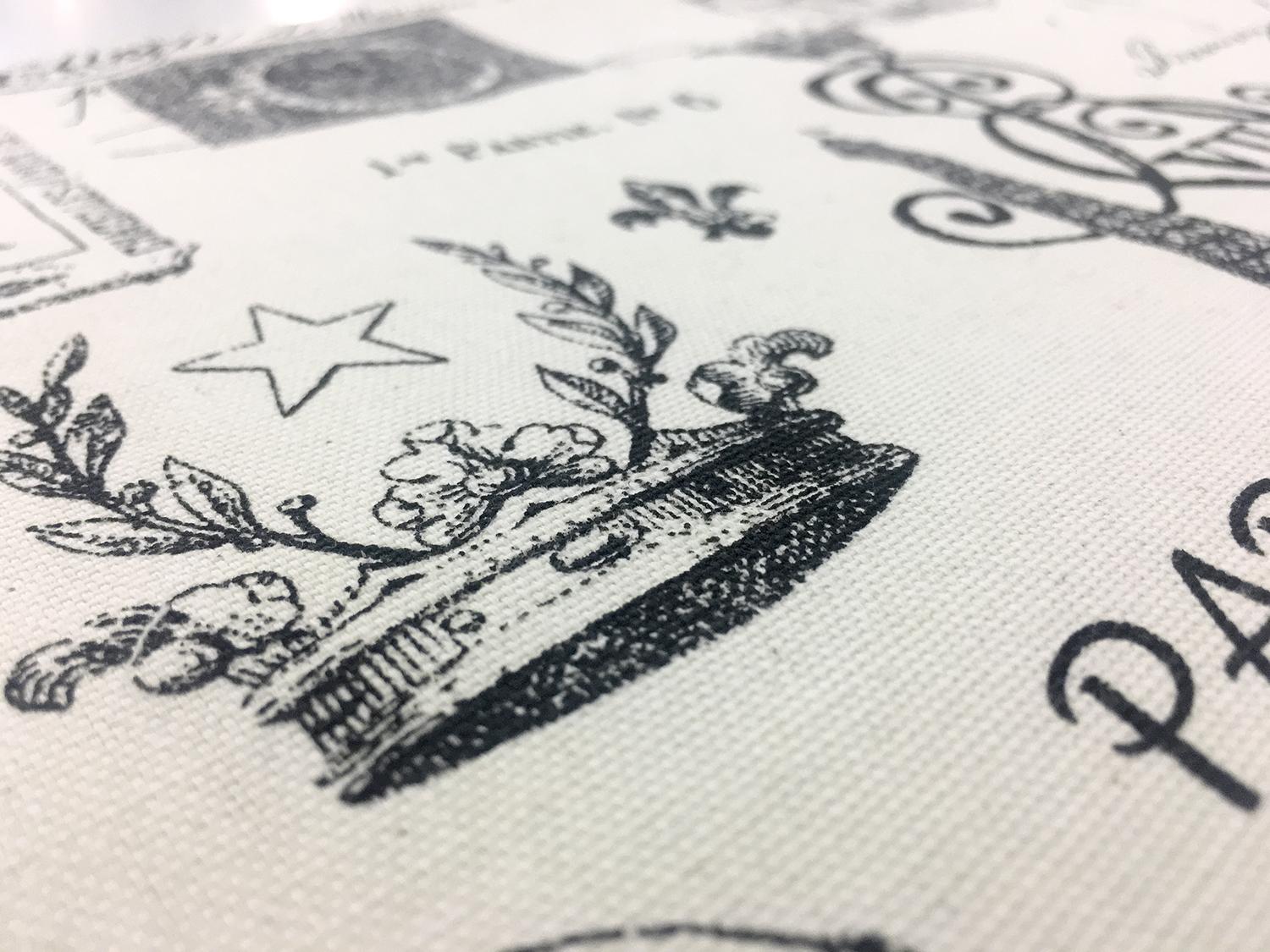 Cotton Canvas Parisian Print2