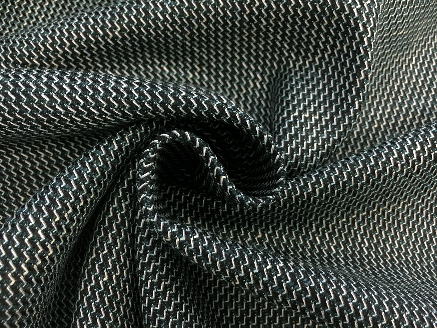 Italian Bamboo Wool Lycra Suiting in Teal1