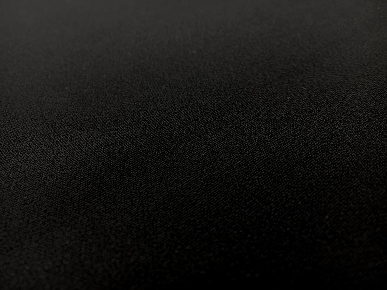 Italian Stretch Matte Silk Crepe in Black1