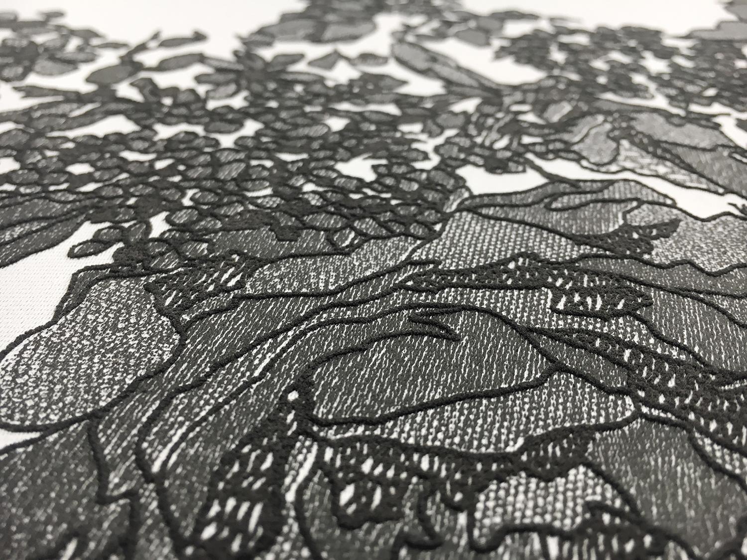 Polyester Silk Blend Double Face Appliqued Zibelline3