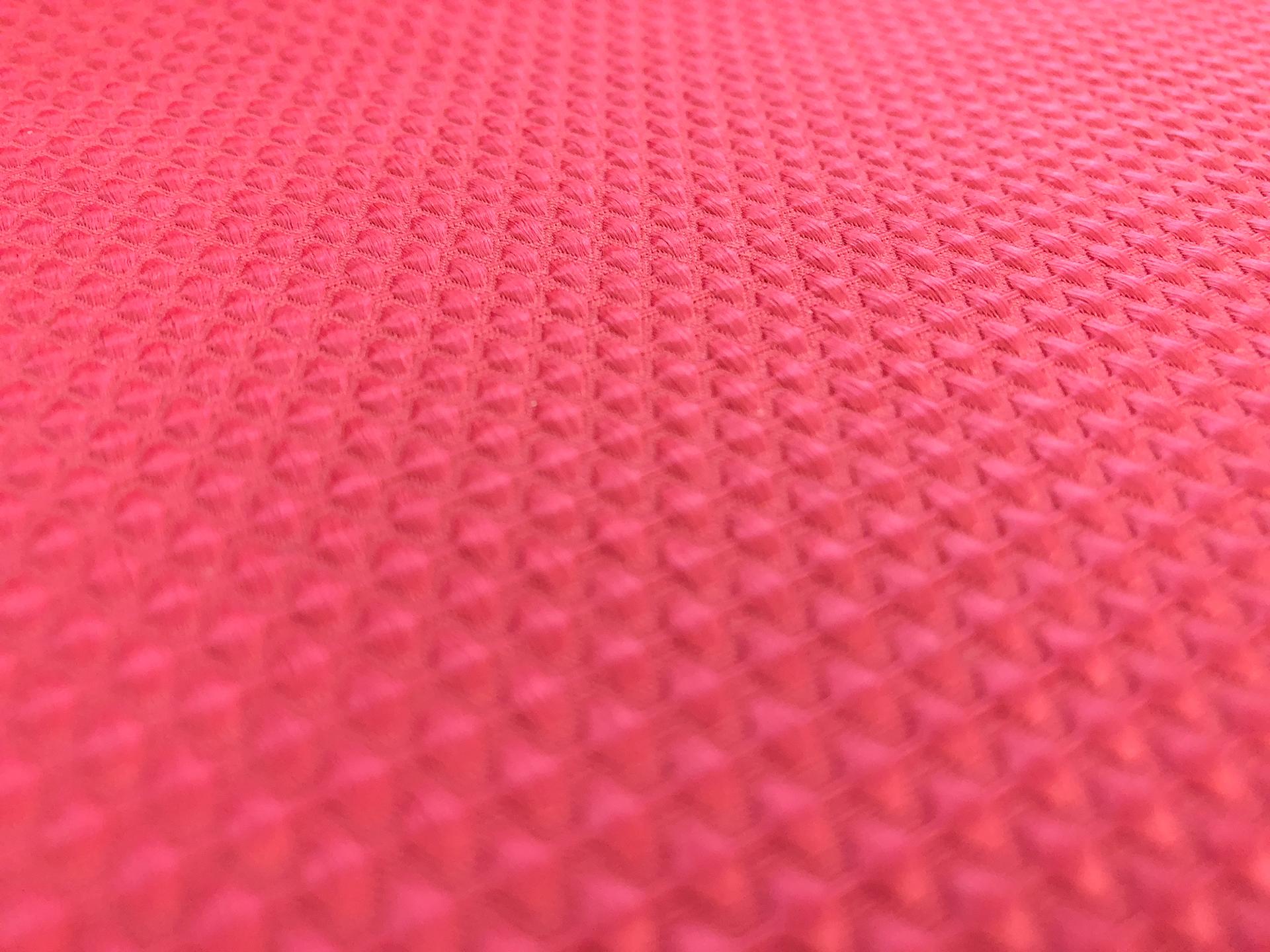 Stretch Cotton Poly Blend Pique in Cherry2