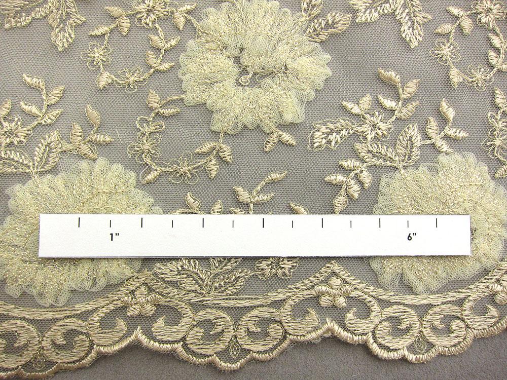 Floral Metallic Embroidered Tulle2