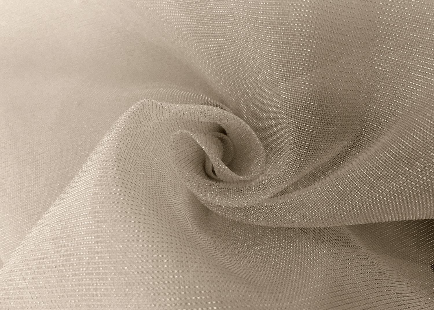 Nylon Viscose Poly Mesh In Light Gold1