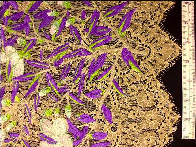Embroidered Chantilly Lace0