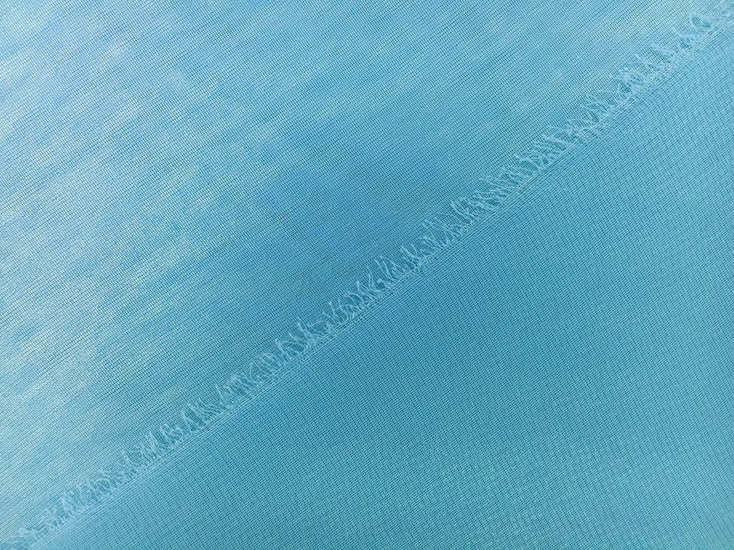 Microfiber Silver Metallic Chiffon in Maya Blue2