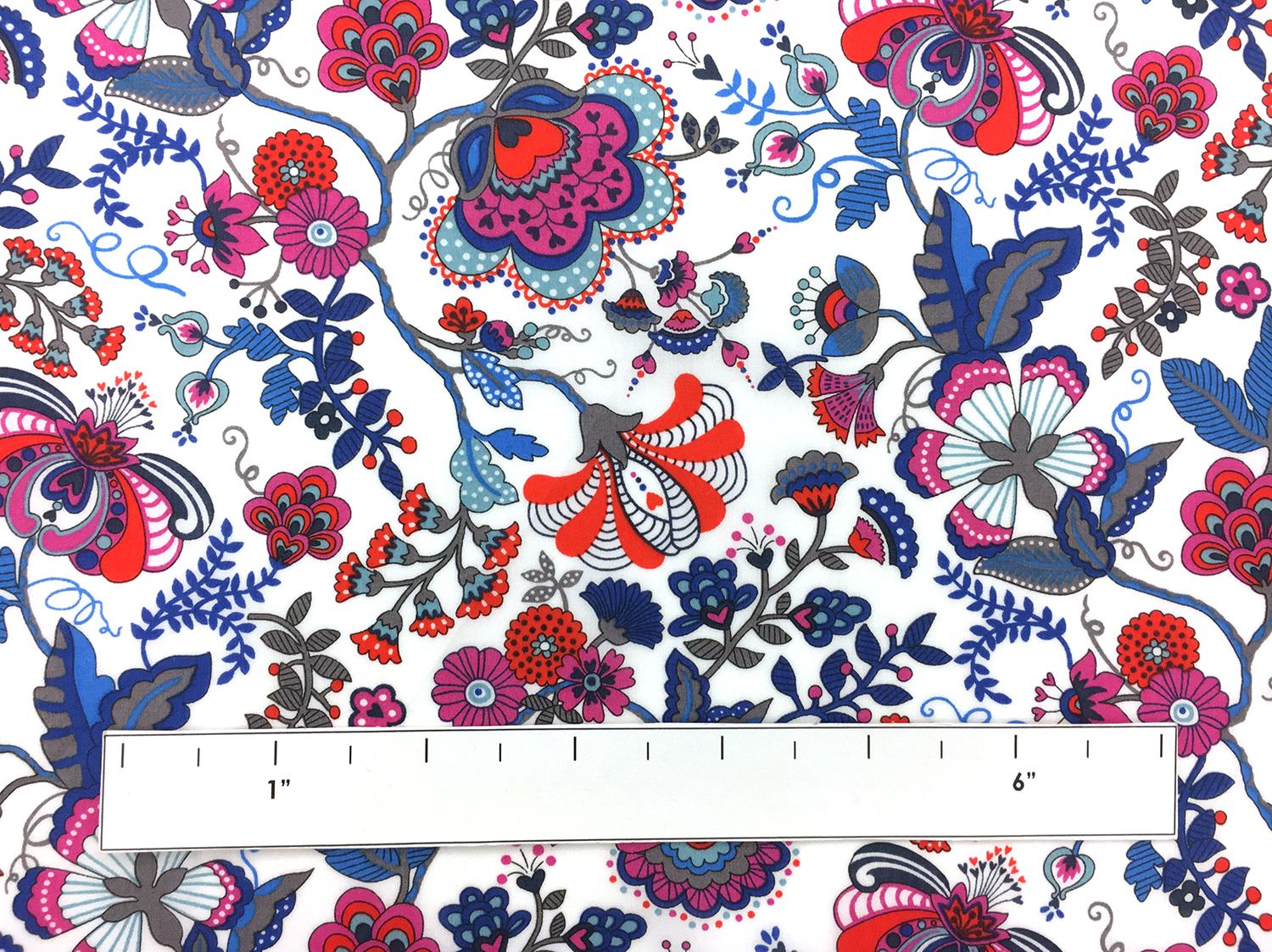 Liberty of London Cotton Lawn Paisley Print1