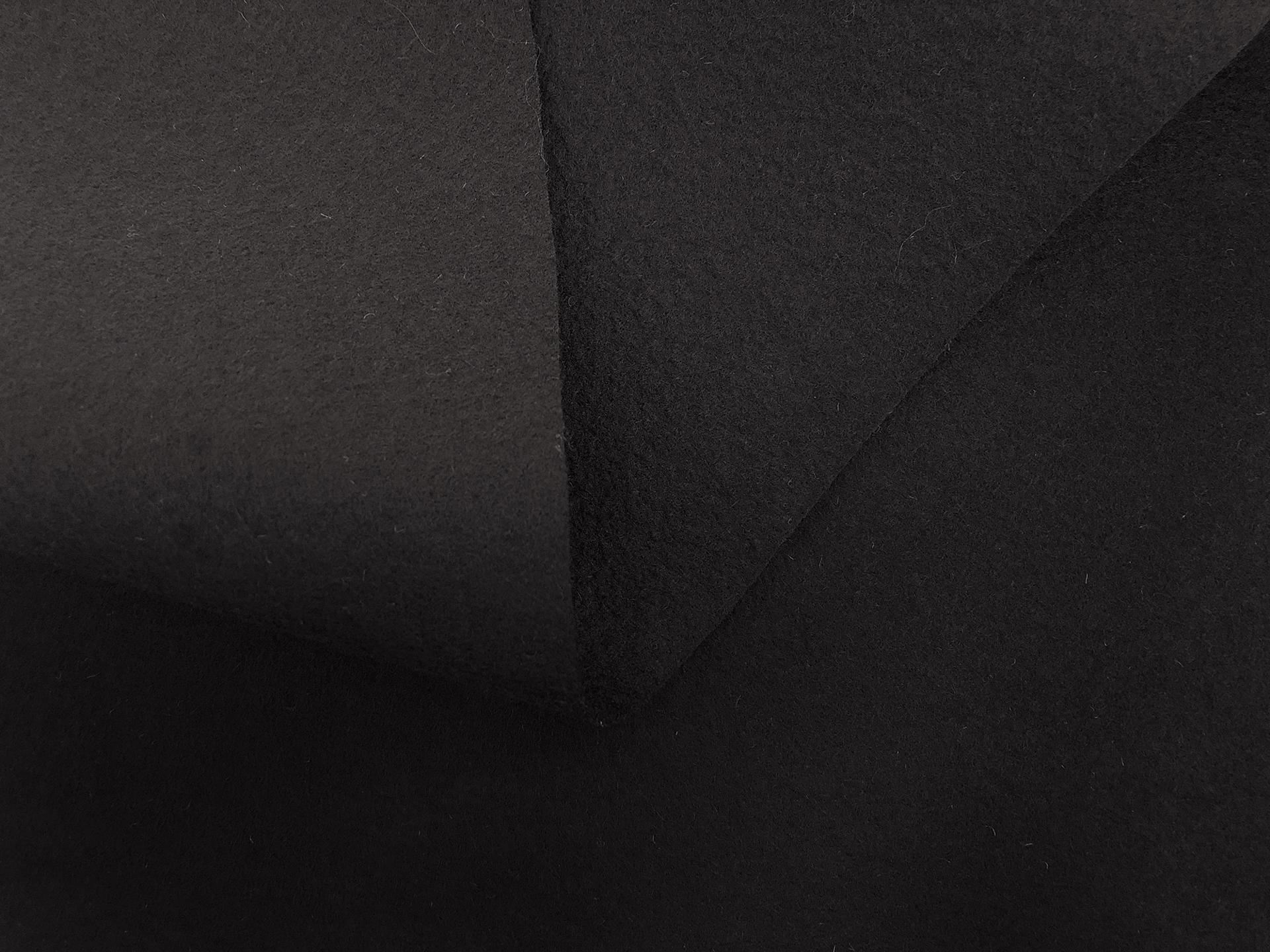 Flameproof Wool Felt 16oz in Black1