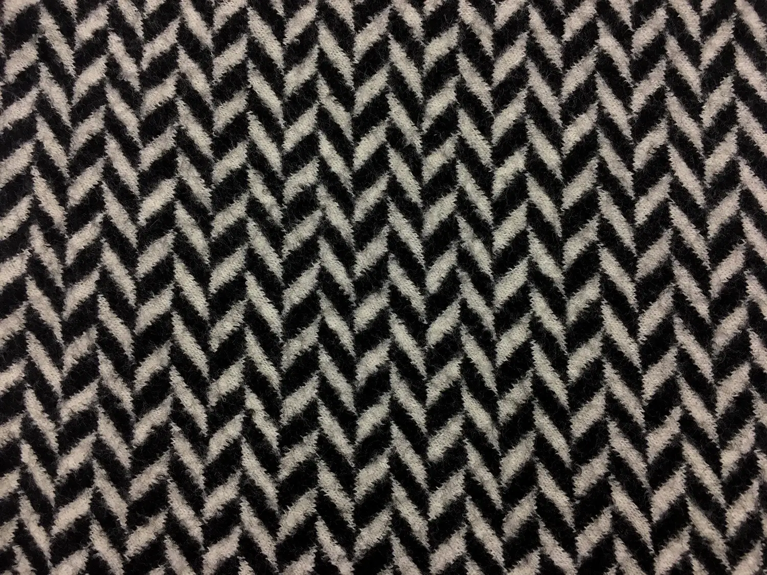 Virgin Wool Felted Knit Herringbone0