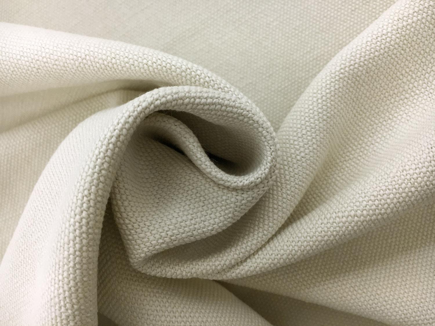 Linen and Cotton High Performance Upholstery in Chalk1