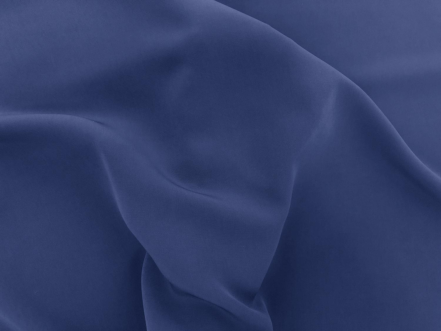 Polyester Powder Crepe De Chine in Space Cadet2