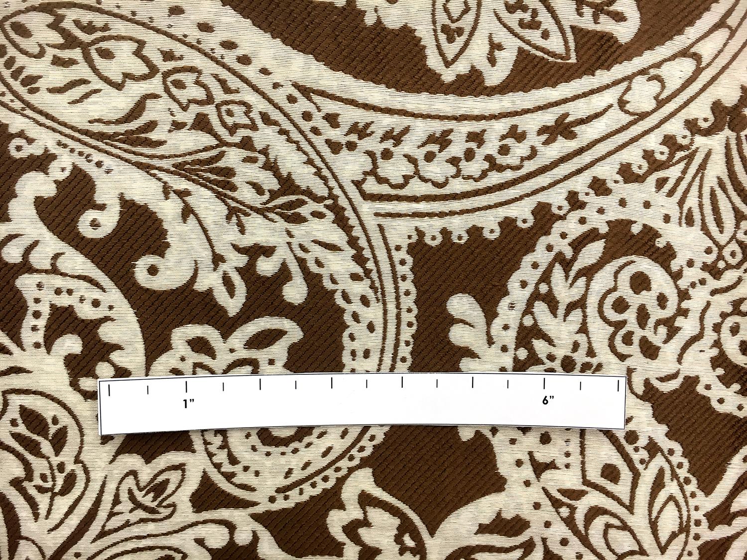 Extra Wide Doubleface Jacquard Large Paisley Pattern3