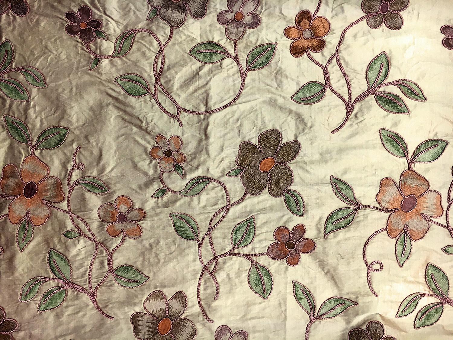 Embroidered Silk Shantung0