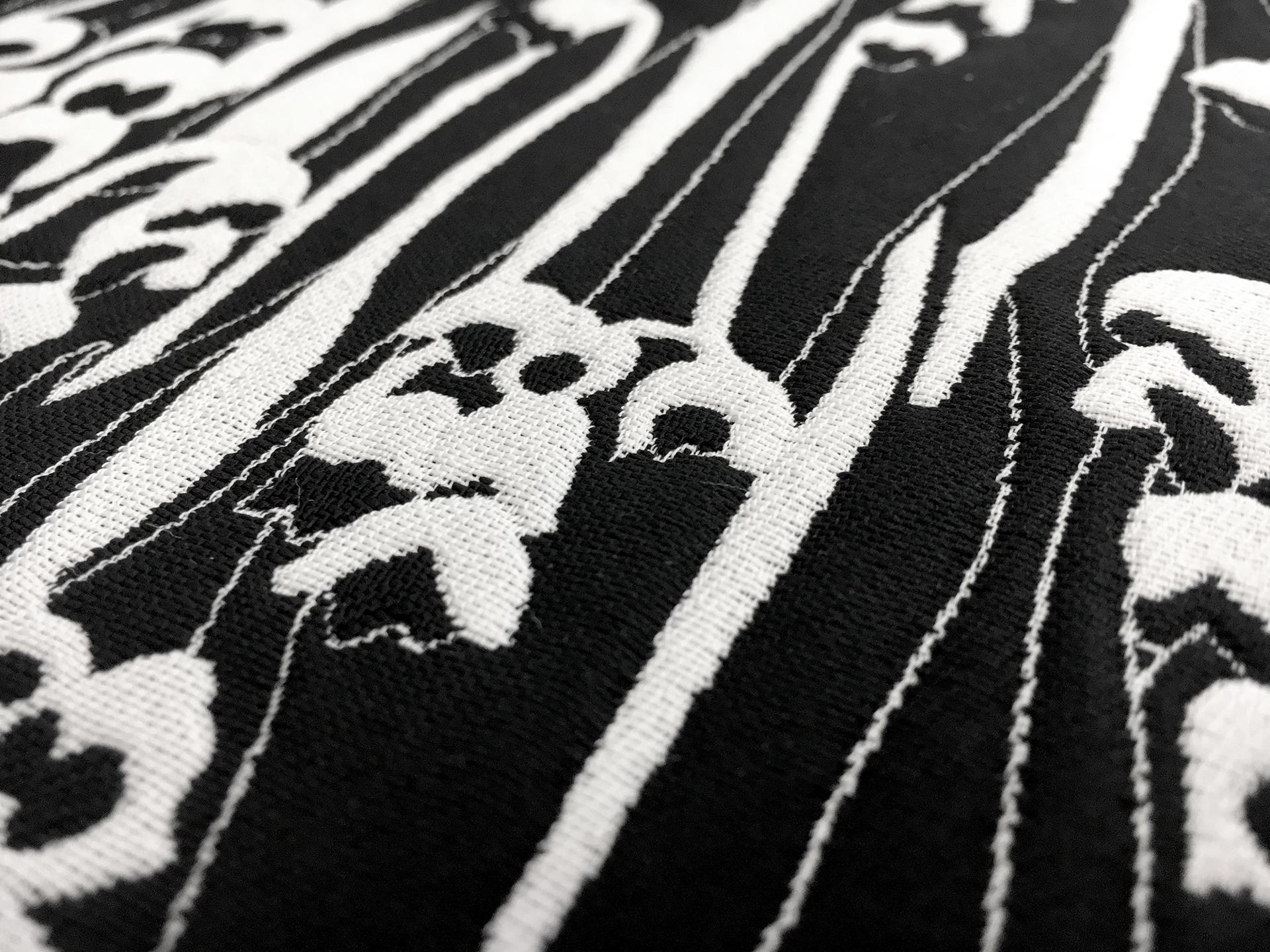 Polyester Nylon and Cotton Blend Brocade with Blossoms2