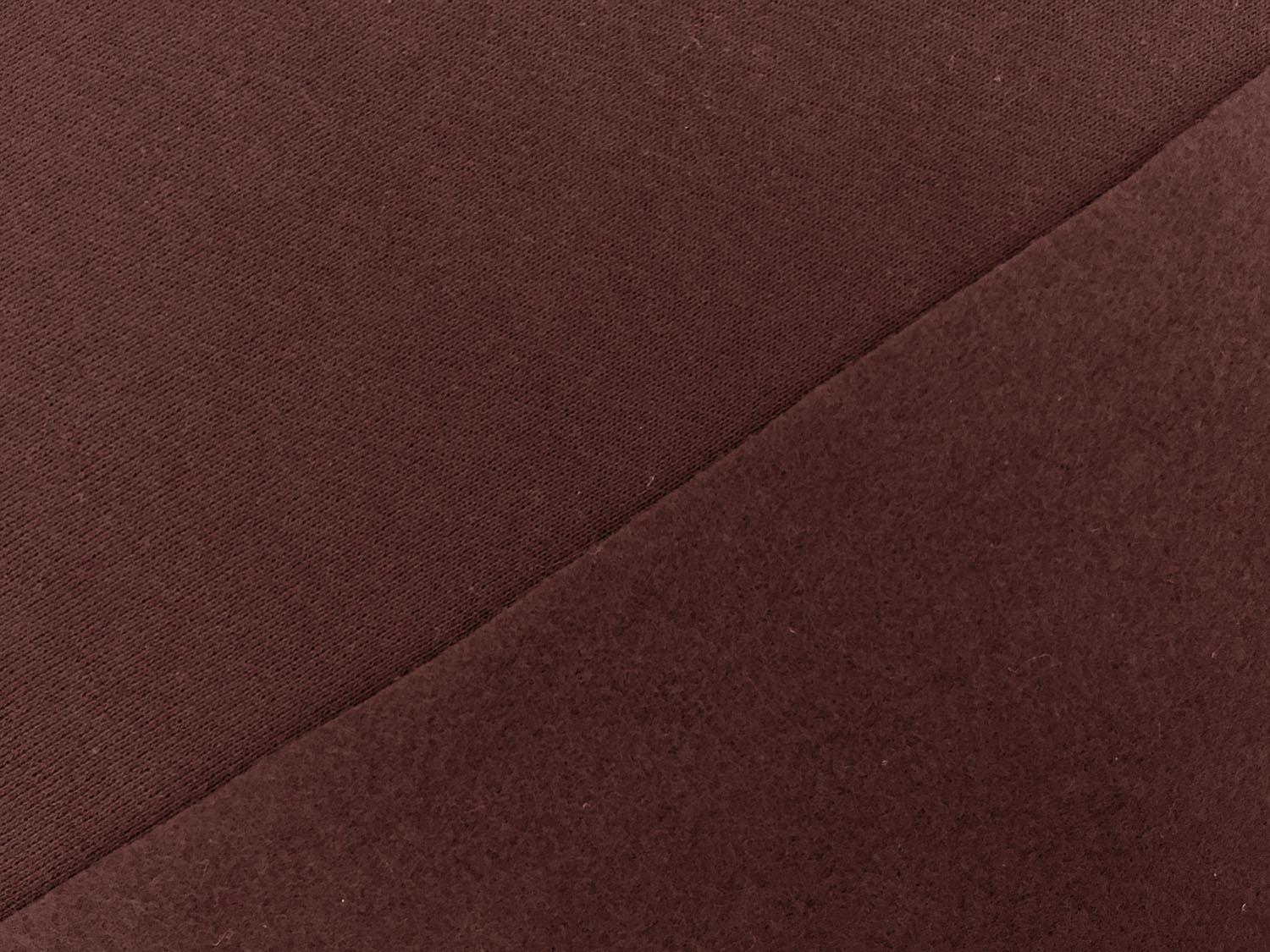 Japanese Cotton Sweatshirt Fleece in Burgundy